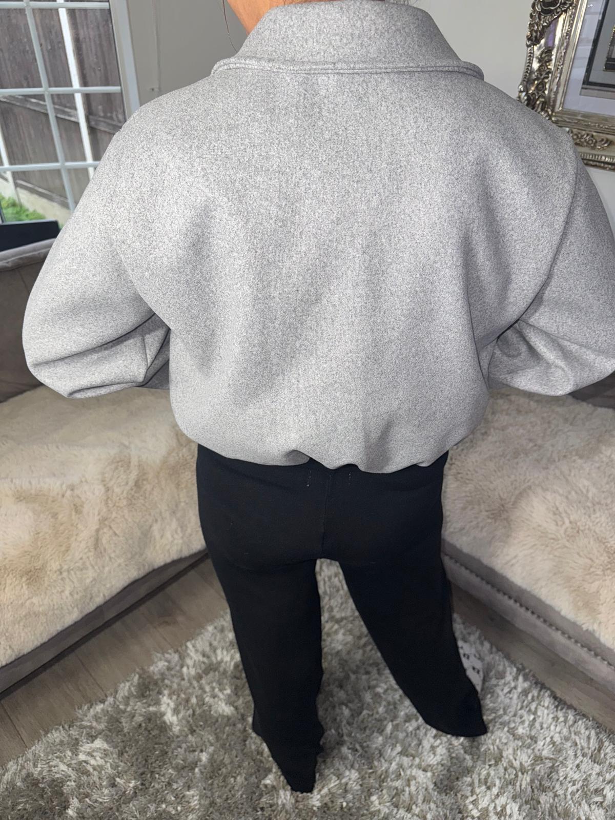 Women’s Grey Zip-Up Jacket