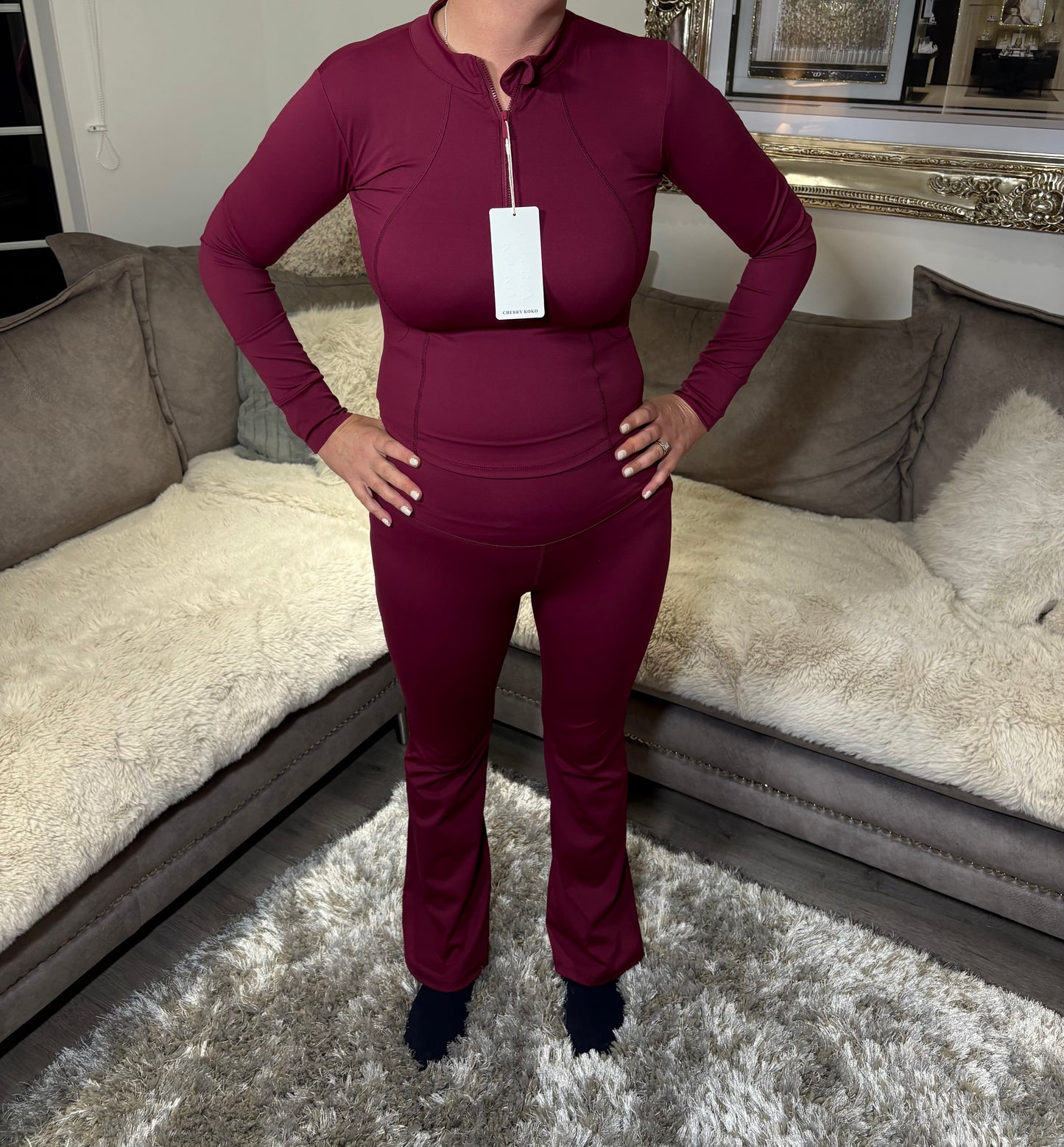 Women’s Red Wine GymSet