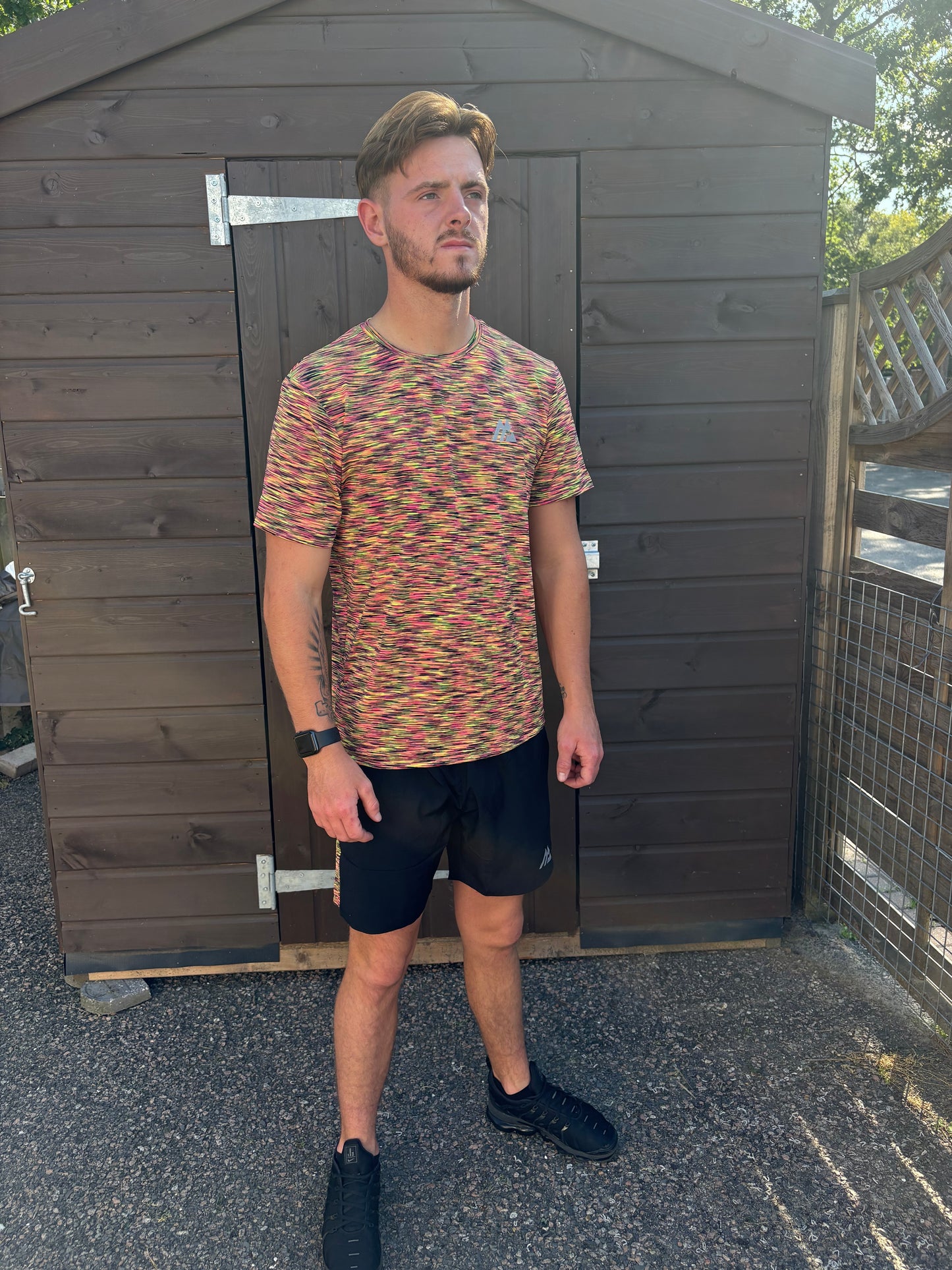 Montirex Performance Short Set – Black/Multicoloured