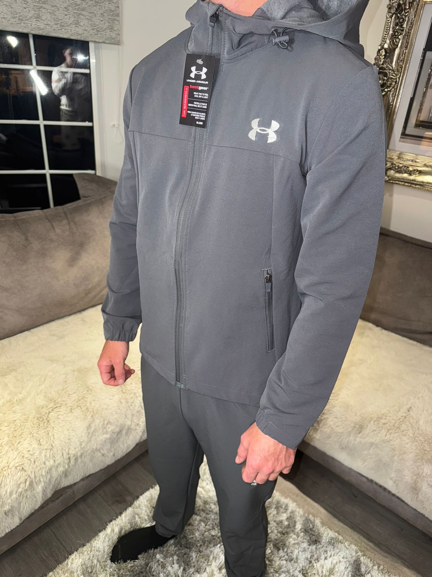 Under Armour Rival Fleece Tracksuit – Dark Grey