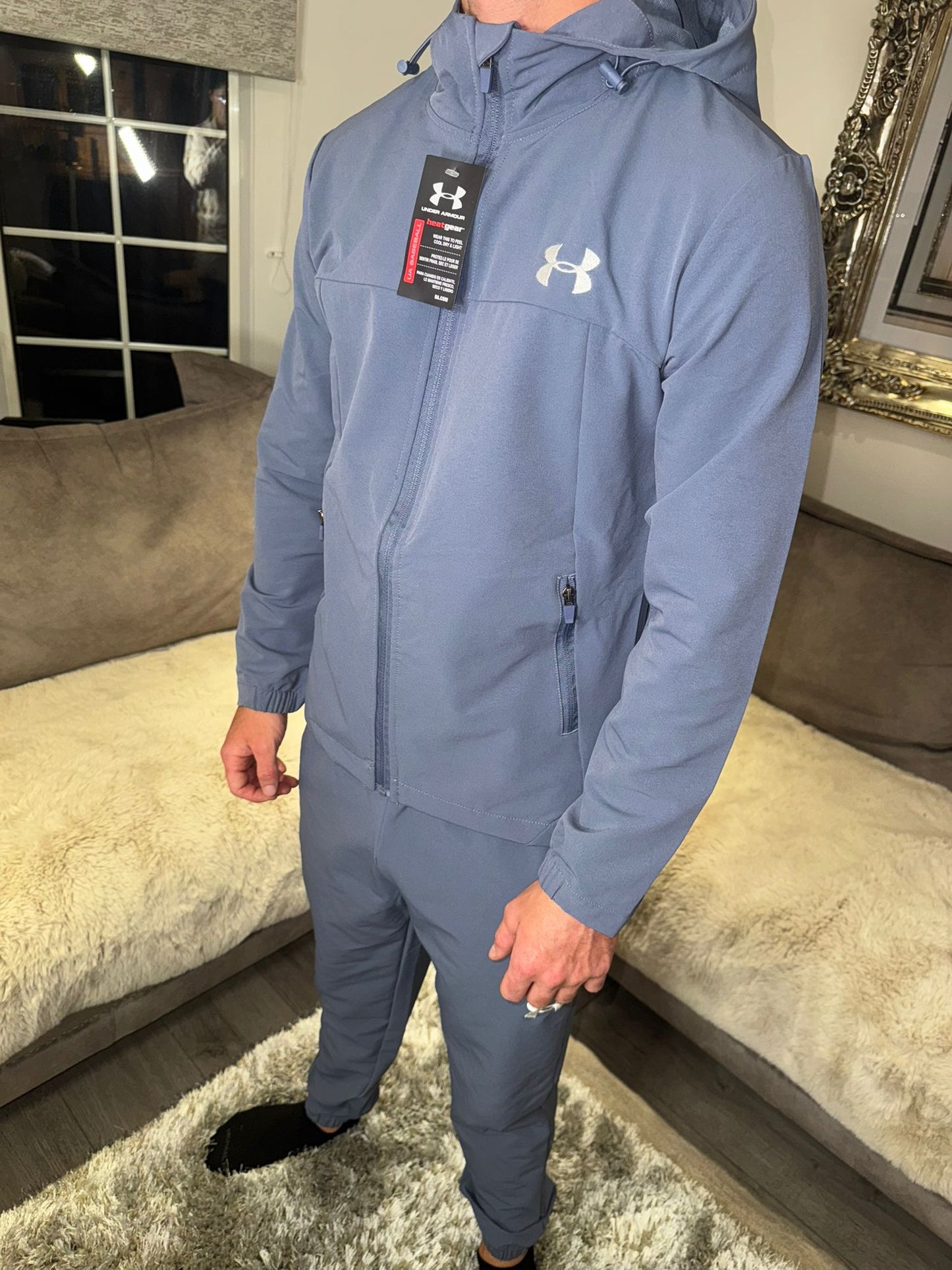 Under Armour Rival Fleece Tracksuit – Steel Blue