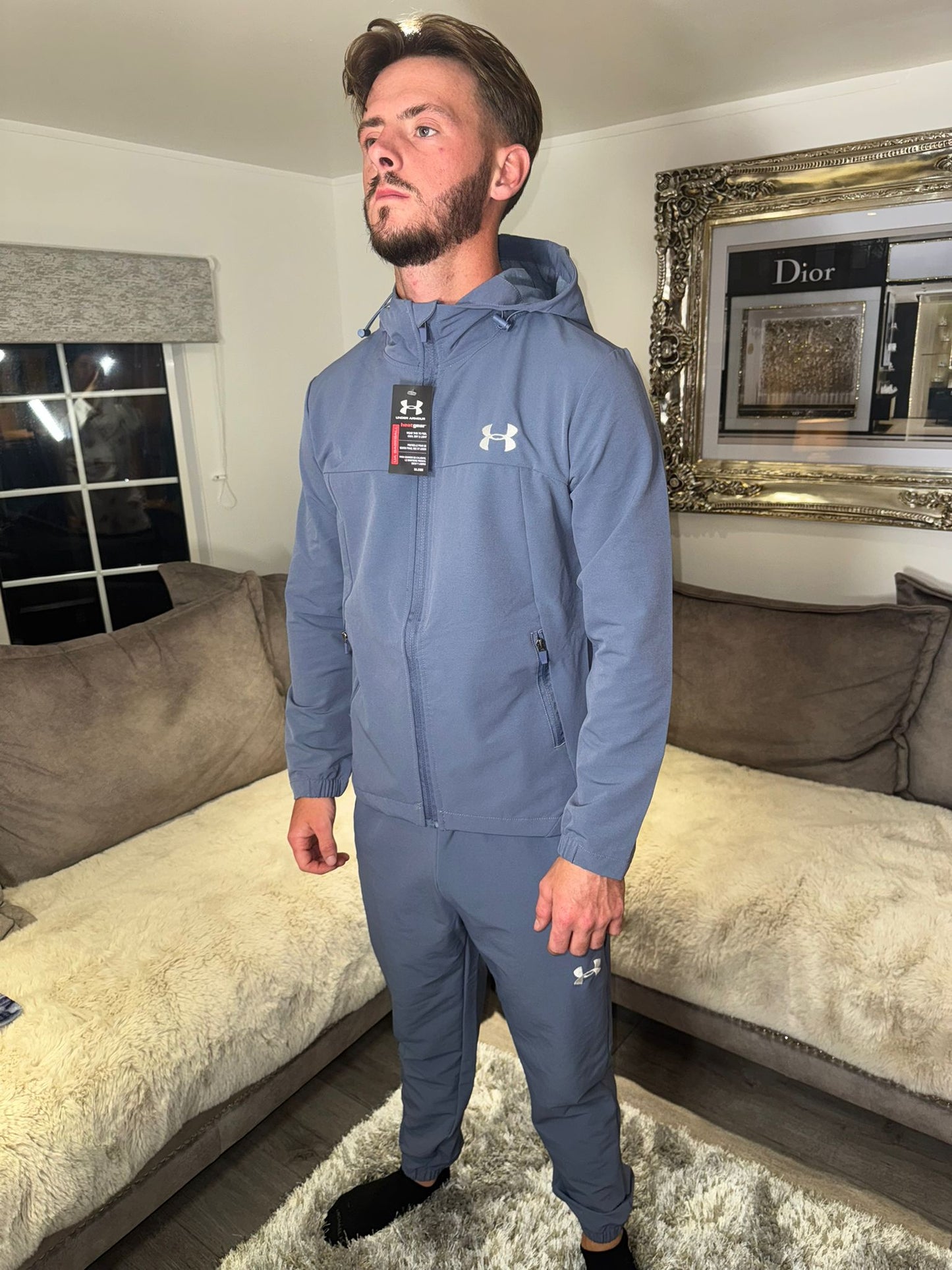 Under Armour Rival Fleece Tracksuit – Steel Blue
