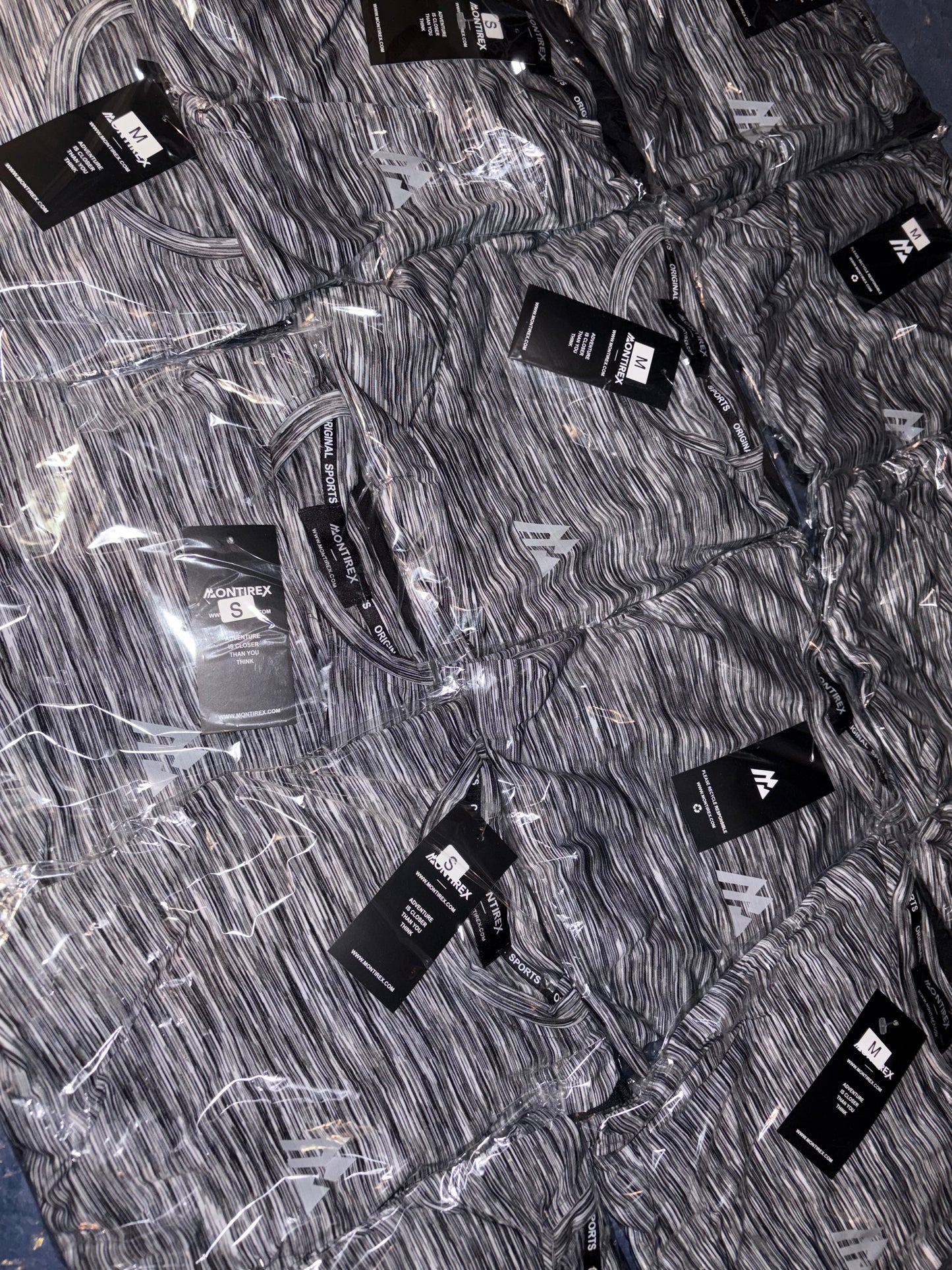 Montirex Performance Short Set – Black/Grey Marl