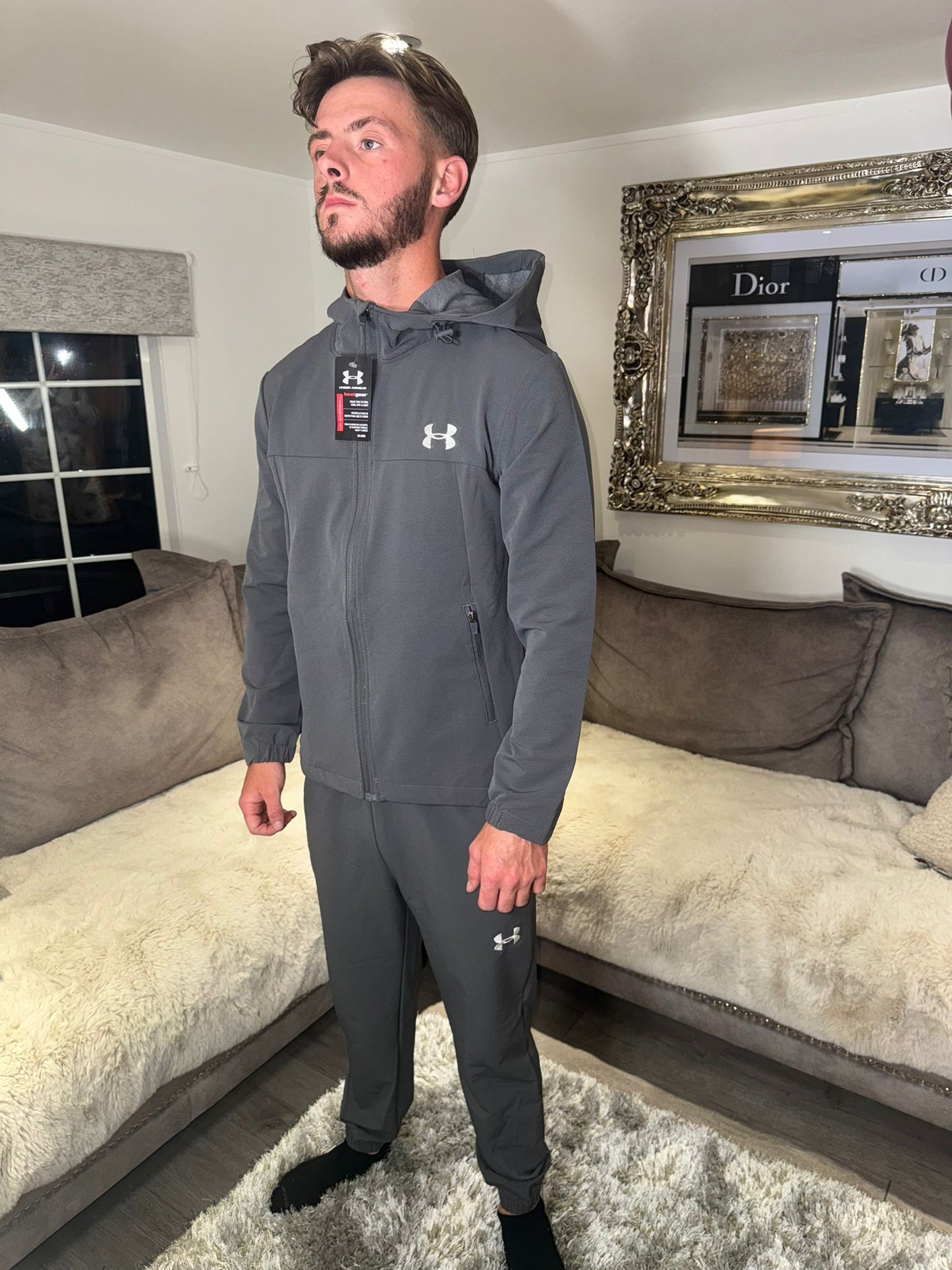 Under Armour Rival Fleece Tracksuit – Dark Grey