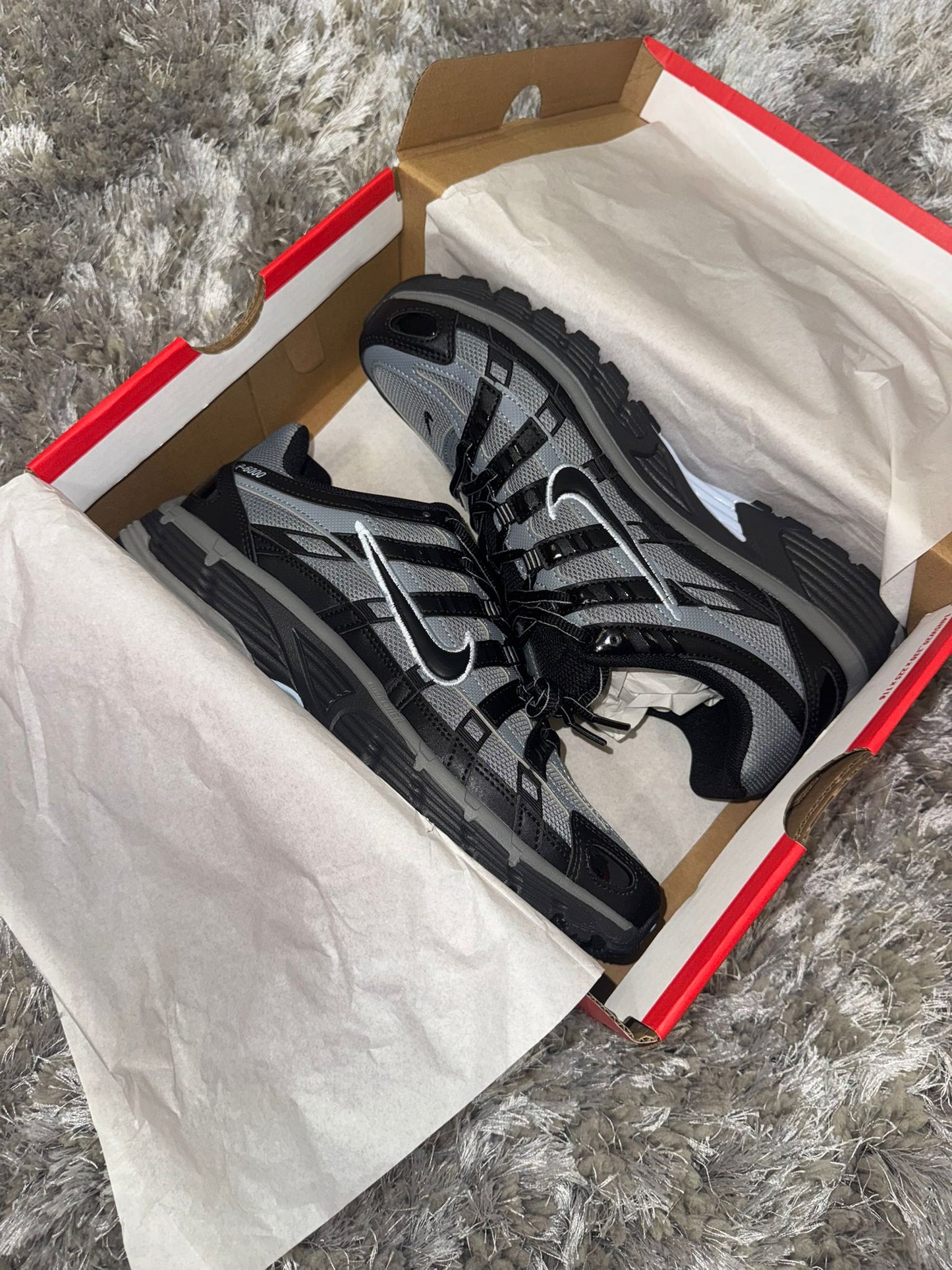 Nike P-6000 Trainers – Black/Grey/Silver