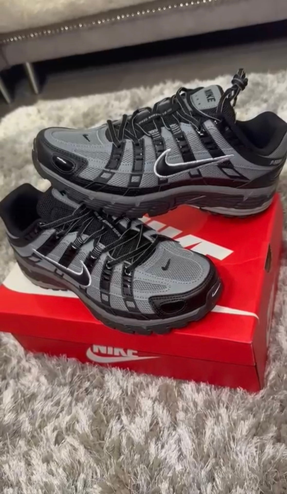 Nike P-6000 Trainers – Black/Grey/Silver