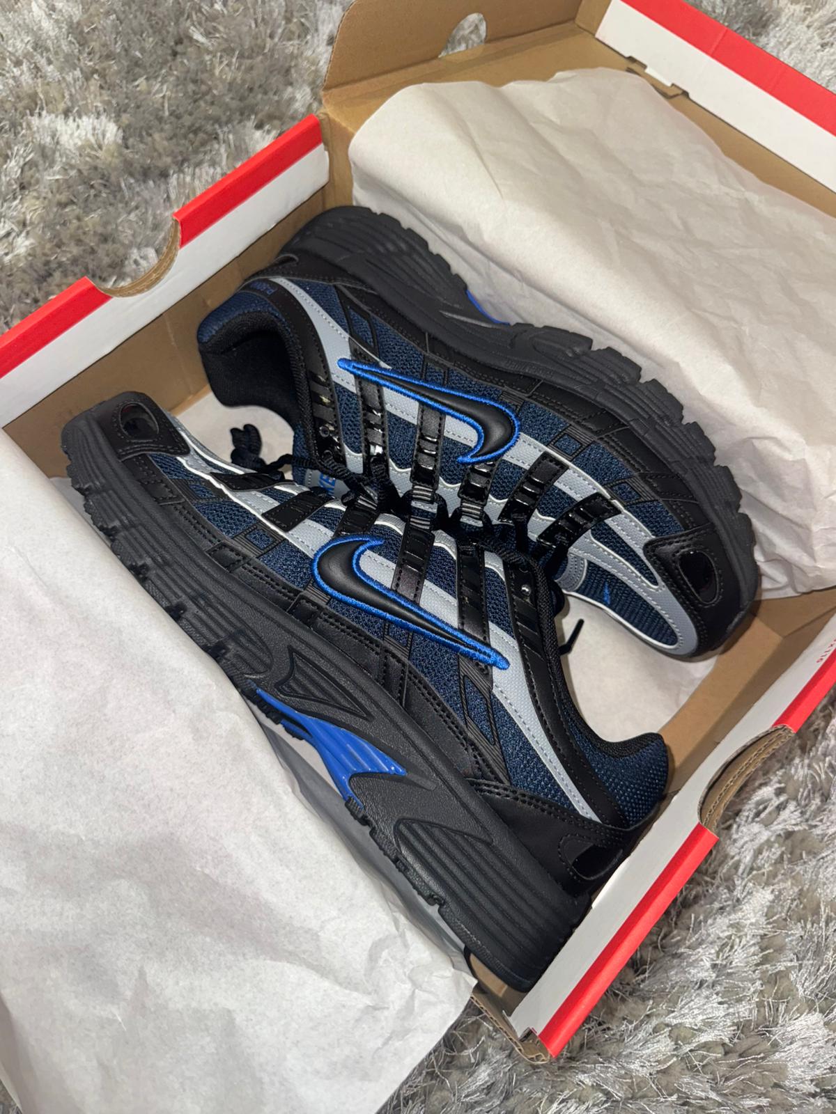 Nike P-6000 Trainers – Black/Blue/Grey