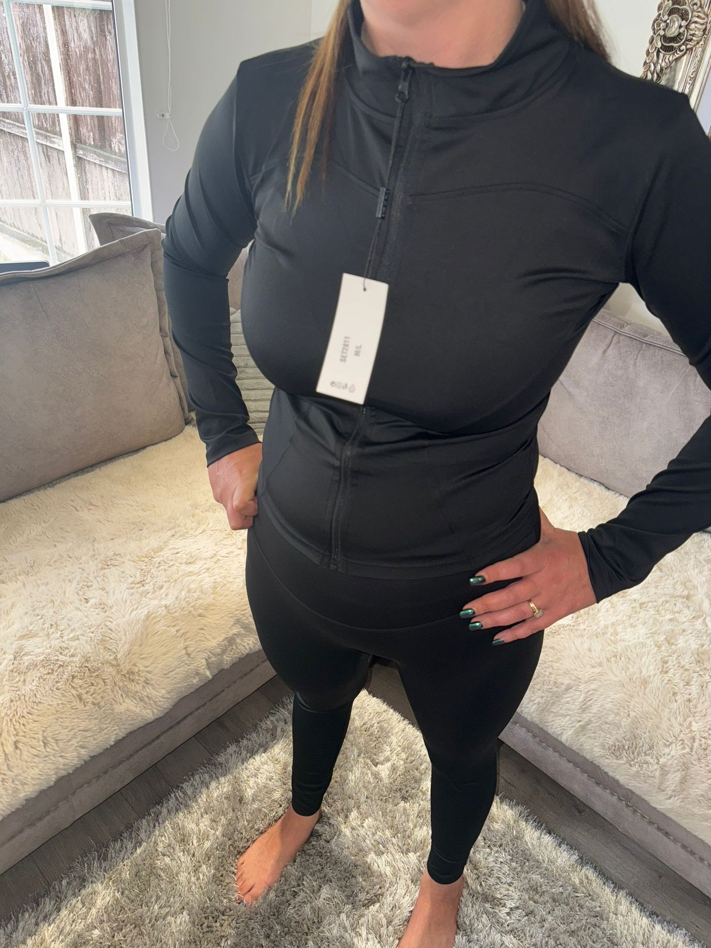 Women’s Black Activewear Set