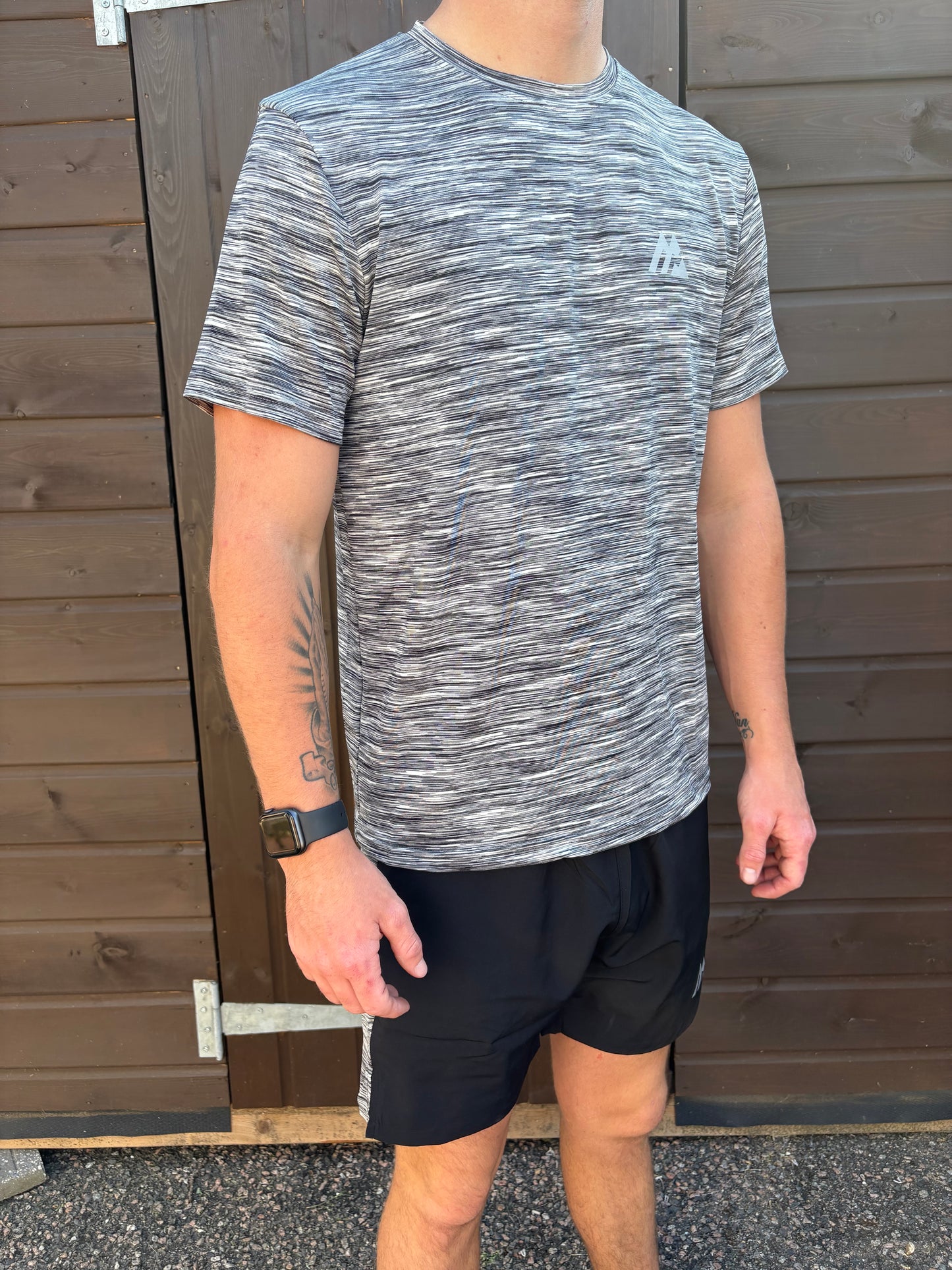 Montirex Performance Short Set – Black/Grey Marl