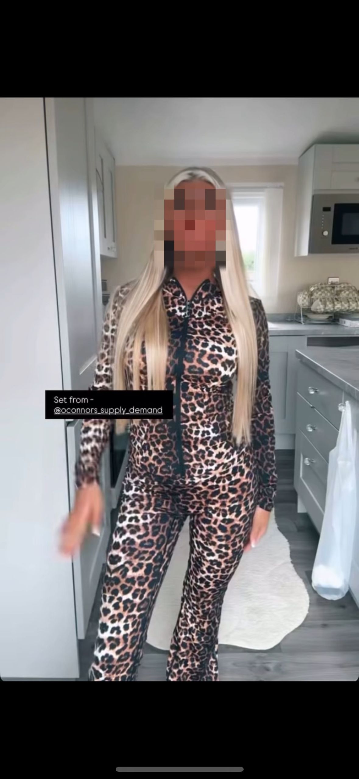 Women’s Leopard Print Gym Set